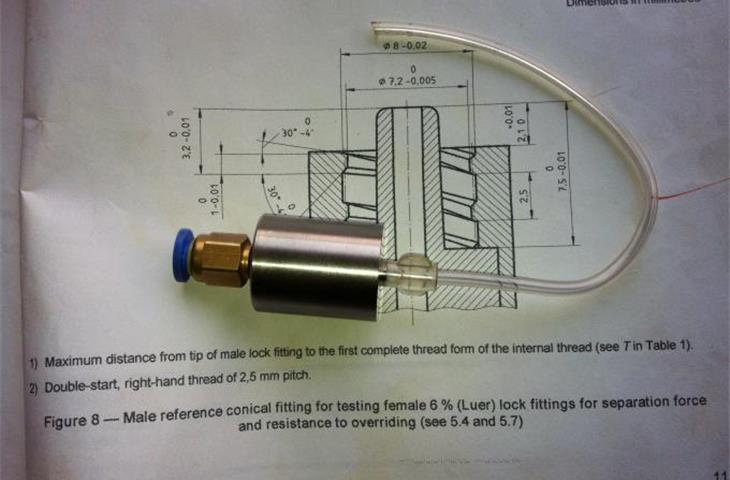metal luer lock connector
